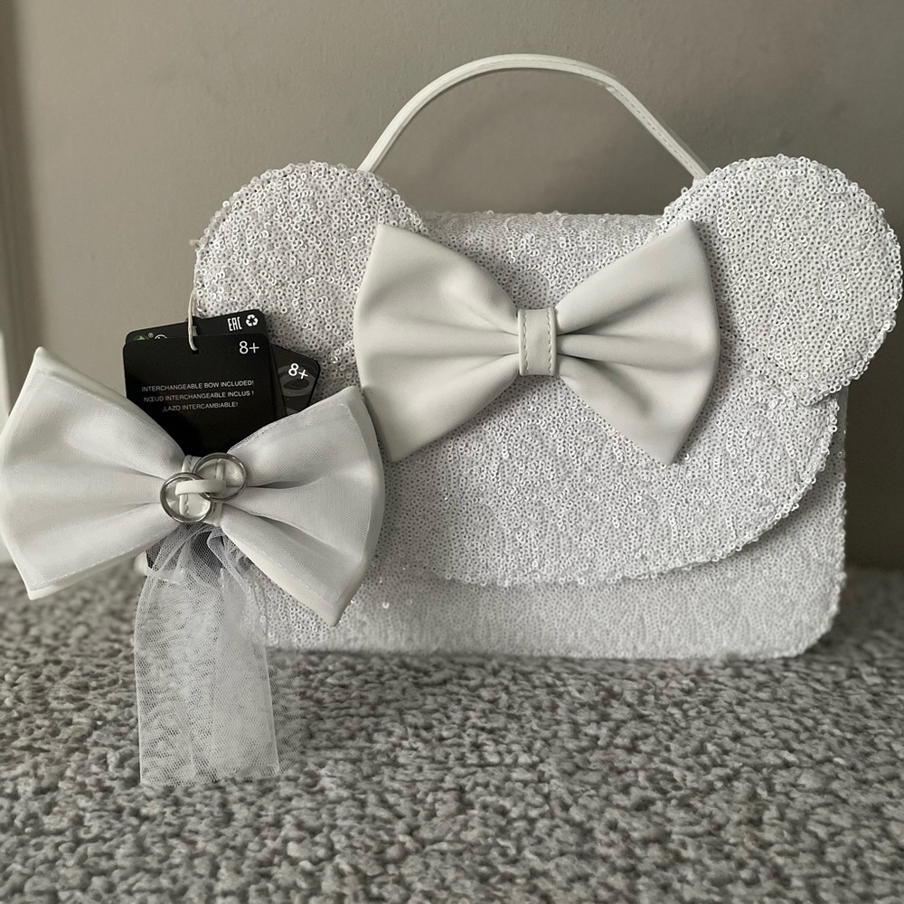 Loungefly DISNEY MINNIE SEQUIN WEDDING CROSS BODY BAG